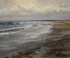 Vintage Harry Swanson Massachusetts Beach Seascape Oil Painting,  Emerson Rocks Other Maritime Antiques photo 2