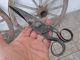 Antique Handmade Old Blacksmith Iron Shape Scissors Farm Tool Tools, Scissors & Measures photo 7