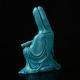 China Exquisite Hand - Carved Turquoise Guanyin Statue Nr Kwan-yin photo 2