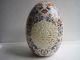 Chinese Rose Colorful Porcelain Porcelain Egg Shape Openwork Carving Vase Vases photo 1