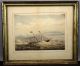 Antique 19thc Maritime Watercolor Painting Steamship Hm Fairy Royal Yacht Other Maritime Antiques photo 1