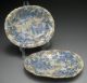 2 Unusual Satsuma Raised & Gold Enameled Japanese Porcelain Trays Plates photo 7