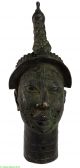 Ife Bronze Crowned Head Of Oni Yoruba Nigeria African Art Was $610.  00 Other African Antiques photo 4