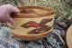 Large Nootka Basket Swirl Lid Knob Top.  Old Nuu Chah Nulth.  Makah Canoe,  Bird Native American photo 5