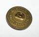 4 Victorian Antique Paris Back Mark Metal Picture Buttons Butterfly & Flowers Buttons photo 5