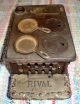 C.  1900 Rival Cast Iron Toy Stove,  Kenton,  Antique,  Worn Nickel Plating Stoves photo 4
