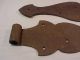 2 Large Heavy Vtg Ornate Barn Door Gate Hinges 17 ½ Inches Long Other Antique Hardware photo 1