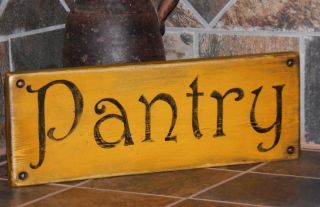 Primitive Pantry Primitive Wood Sign Hand Painted Rustic Sign Rustic Sign photo