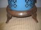 Antique Perfection Smokeless Oil Heater Model 230c Baby Blue Brass Burner Stoves photo 2