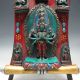Old Tibet Tibetan Turquoise Senju Kwan - Yin Statue Other Antique Chinese Statues photo 4