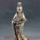 Oriental Vintage Silver Copper Handwork Carved Ruyi Kwan - Yin Statue Kwan-yin photo 1