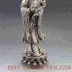 Oriental Vintage Silver Copper Handwork Carved Ruyi Kwan - Yin Statue Kwan-yin photo 5