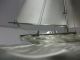 The Sailboat Of Silver Of The Most Wonderful Japan.  A Japanese Antique. Other Antique Sterling Silver photo 4