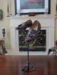 Antique Country Store Cast Iron Tri - Footed Shoe Display Adjustable Stand Rack Other Mercantile Antiques photo 1
