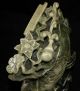 Chiese Jade Hand Carved Jade More Than Wealth Statues Other Antique Chinese Statues photo 6
