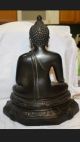 Old Chinese Tibetan Bronze Seated Buddha Figure Statue 15 