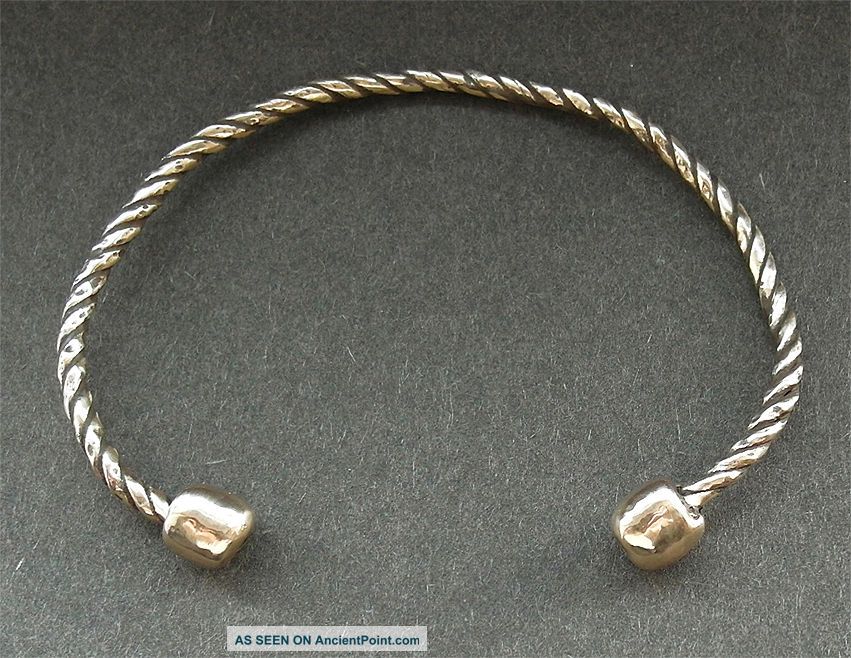 Ancient Viking - Bronze Torc Bracelet - Wearable Roman photo