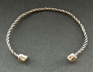 Ancient Viking - Bronze Torc Bracelet - Wearable photo
