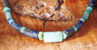 Pre - Columbian Stone Beads Necklace photo