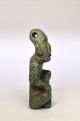 Contemporary Olmec Figurine Pendant,  On Green Serpentine Stone The Americas photo 1
