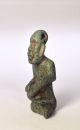 Contemporary Olmec Figurine Pendant,  On Green Serpentine Stone The Americas photo 4