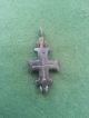 Bronze Reliquary Two - Part Cruciform Pendant With Hinge & Loop 9th - 12th Cent Ad Roman photo 5