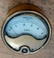 Antique Brass Electrical Gauge - Steampunk Meter Vintage Cool Decorative Other Antique Science Equip photo 1