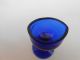 Early 20th C.  Freeblown Cobalt Blue Glass Pedestal Eye Bath/cup D Other Medical Antiques photo 3