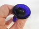 Early 20th C.  Cobalt Blue Glass Woods Barnsley Pedestal Eye Bath/cup Other Medical Antiques photo 2