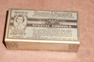 C1930 Vintage Medicine Box Full Robert Pierce ' S Special Formula Laxative photo