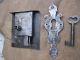 Architectural Salvage Large Functional Antique Door Lock Key And Cover Locking Locks & Keys photo 4