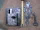 Architectural Salvage Large Functional Antique Door Lock Key And Cover Locking Locks & Keys photo 8