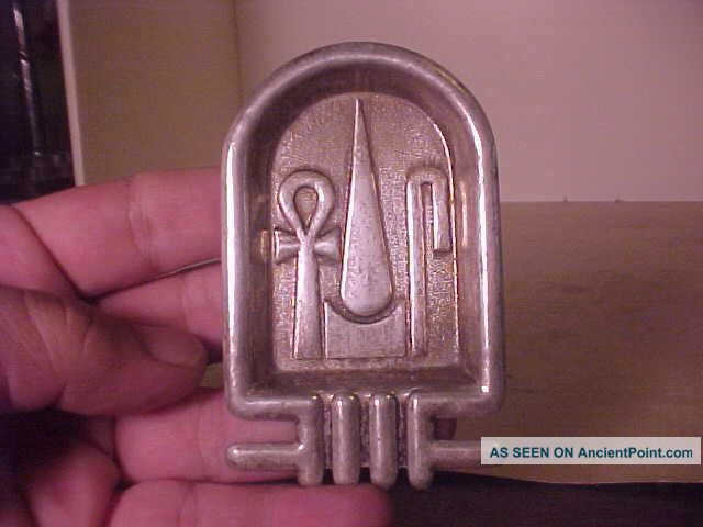 Unusual Vintage Middle East Egyptian Silver Tray 1.  13 Oz. Middle East photo