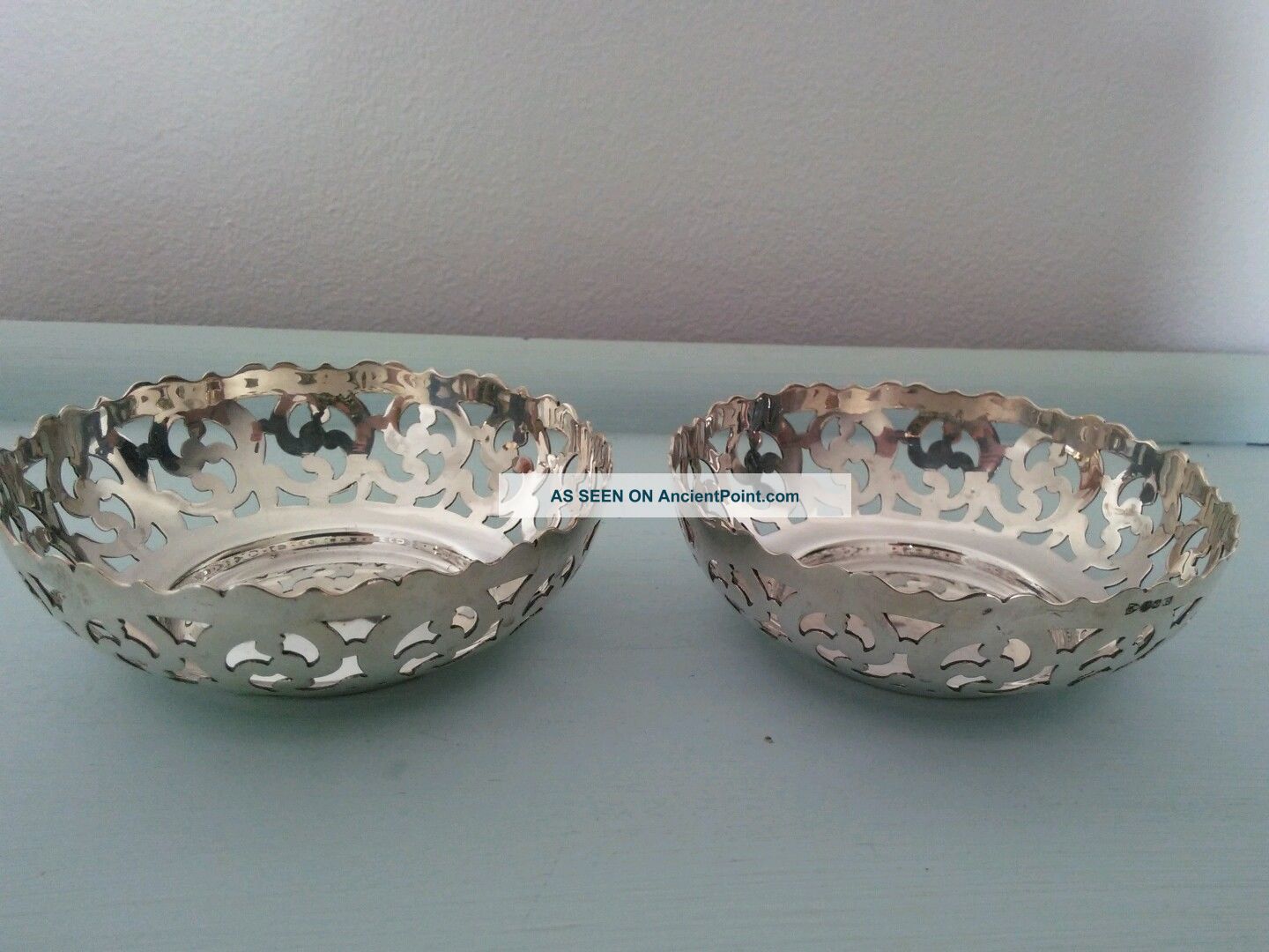 Silver Plated Bowls Edinburgh Bottle Coaster Candle Holders Platters & Trays photo