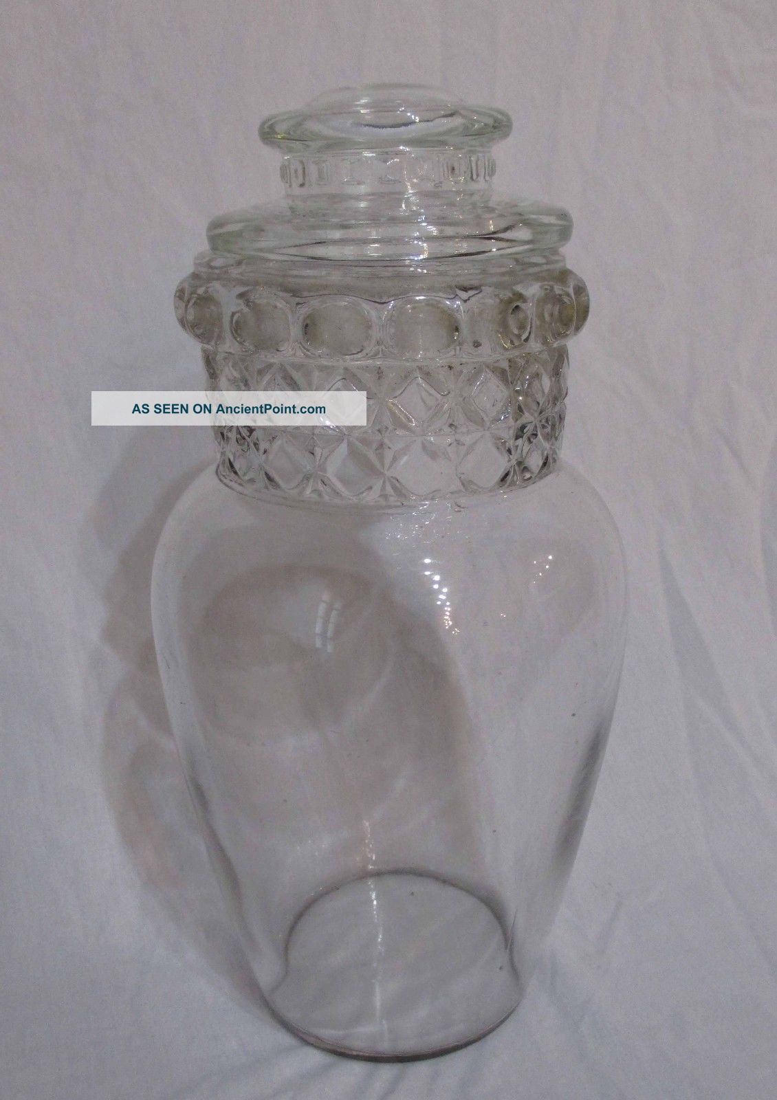 Large Antique Apothecary/candy Glass Jar - 12 3/4 