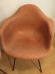 Herman Miller Charles Eames Salmon Fiberglass Covered Arm Shell Chairs Pair Post-1950 photo 6