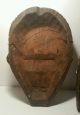 Vintage Carved Wood Painted African Style Tribal Cerimonial Masks Old Folk Art Masks photo 7