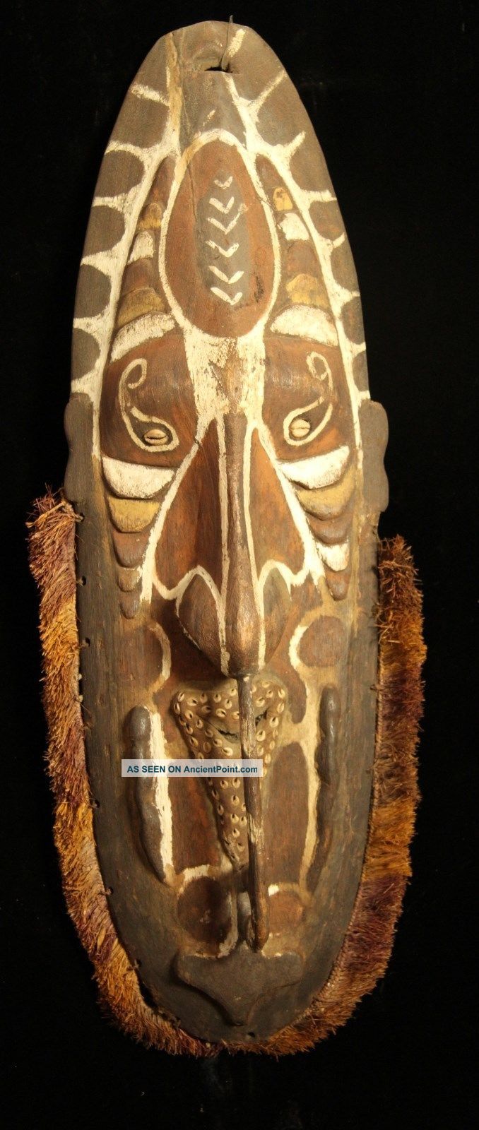 Large Dynamic Guinea Spirit Mask 1950s Pacific Islands & Oceania photo