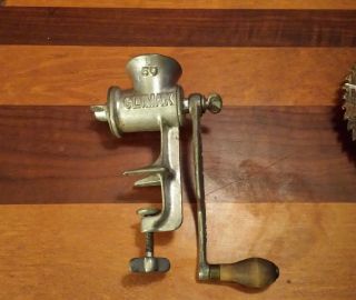 Vintage Climax No.  50 Meat Grinder - Made In Usa photo
