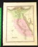 Orig Antique Map 1827 Egypt Nile River Many Small Towns Cairo Sinai Arabia Pre-1900 photo 1