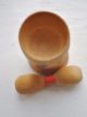 Swedish Folk Art Mortar And Pestle Hand Carved Other Antique Woodenware photo 4