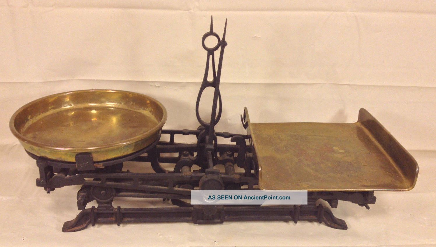 Antique Pfanzeder 5 Kilo Metal Scale With 2 Brass Pans Germany Scales photo