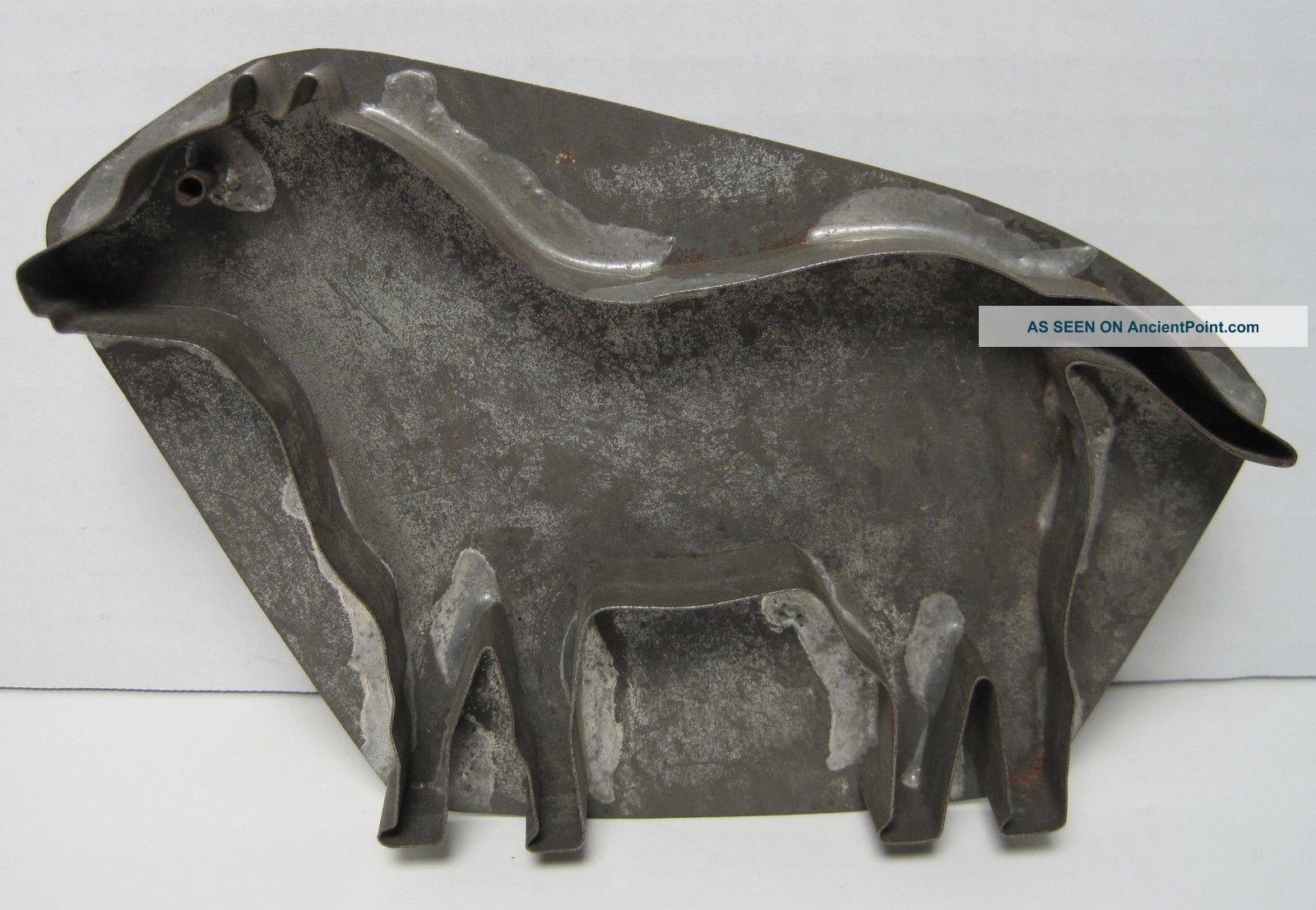 Antique Tin Cookie Cutter Dog Allentown Artist Pa Tubular Eye American Folk Art Primitives photo
