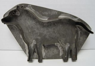 Antique Tin Cookie Cutter Dog Allentown Artist Pa Tubular Eye American Folk Art photo