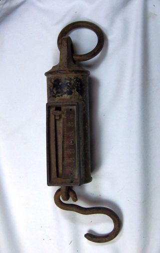 Antique - 300 Lb.  Spring Hanging Scale photo