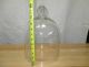 Antique Glass Dome Bell Jar Display Appears Hand Blown Ground Edge 13 