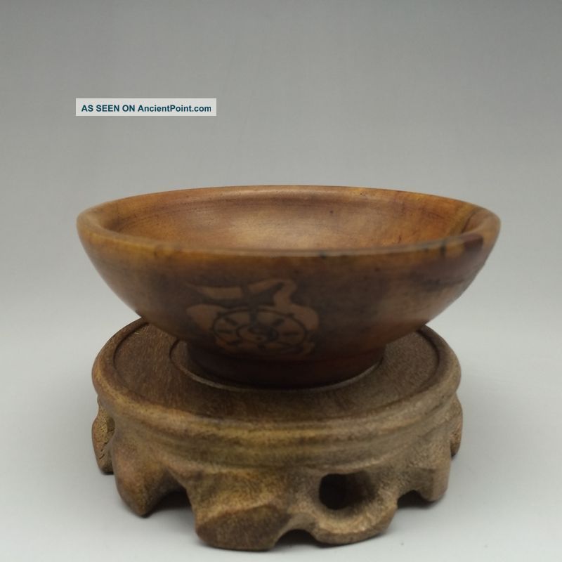 Chinese Antique Jade Emperor Qianlong Years Pure Hand Carved Jade Bowl Other Antiquities photo