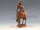 Chinese Wood Carved Hand - Carved Statue - - Monkey On The Horse马上封侯 Horses photo 2