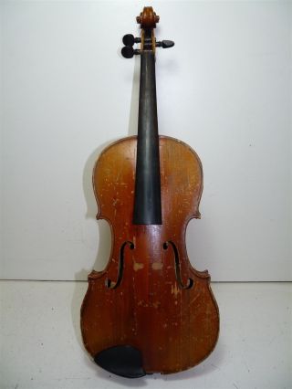 Anton Bachmann Leipzig Vintage/antique Full Size 4/4 Scale Violin W/ Case photo