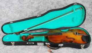 Antique French Violin Full Size 4/4 D Salzard,  Case & Bow As - Is photo